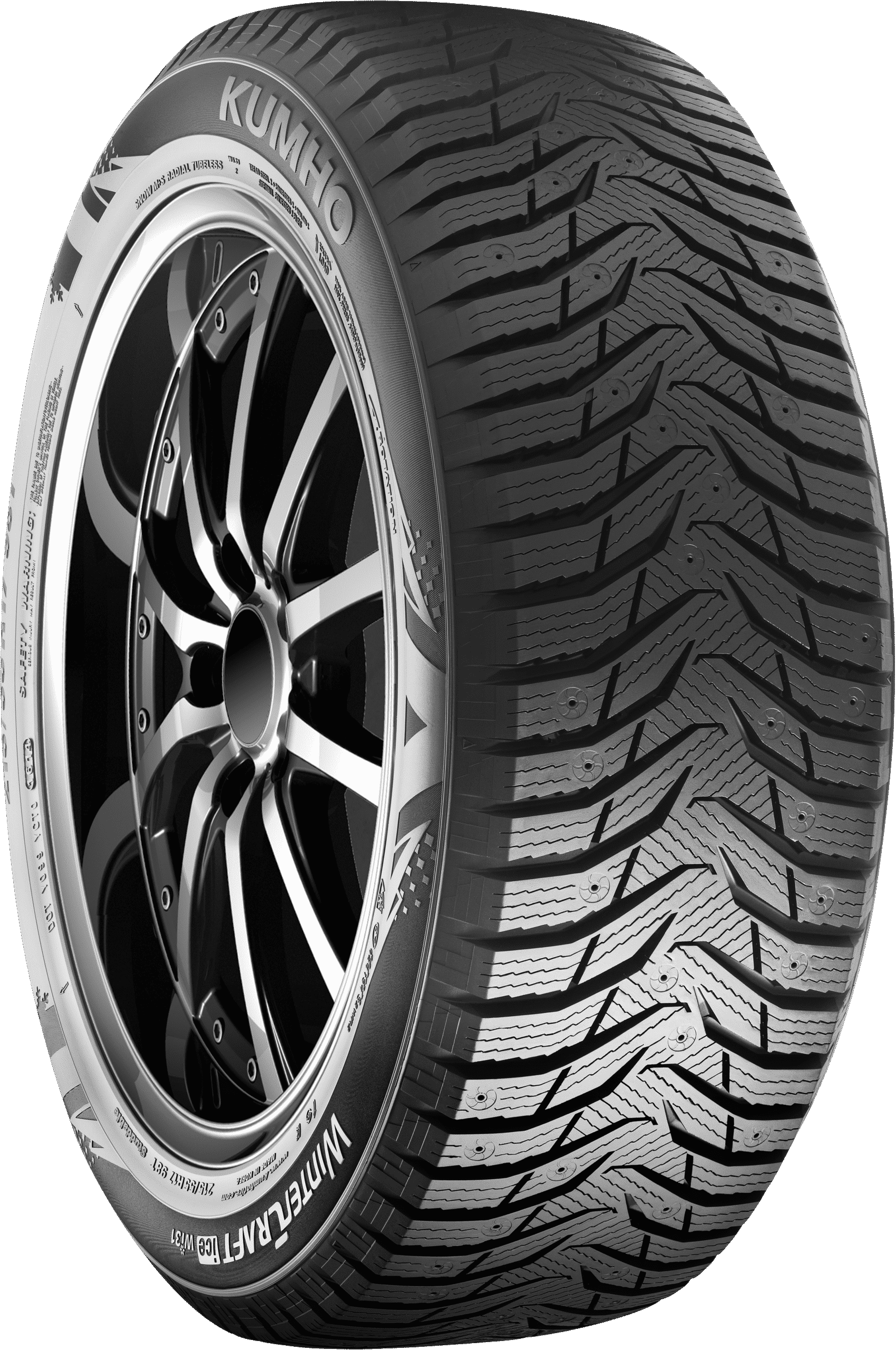 185/65R15 Kumho WinterCraft Ice Wi31 - 3PMS|Directional|Studdable|Winter