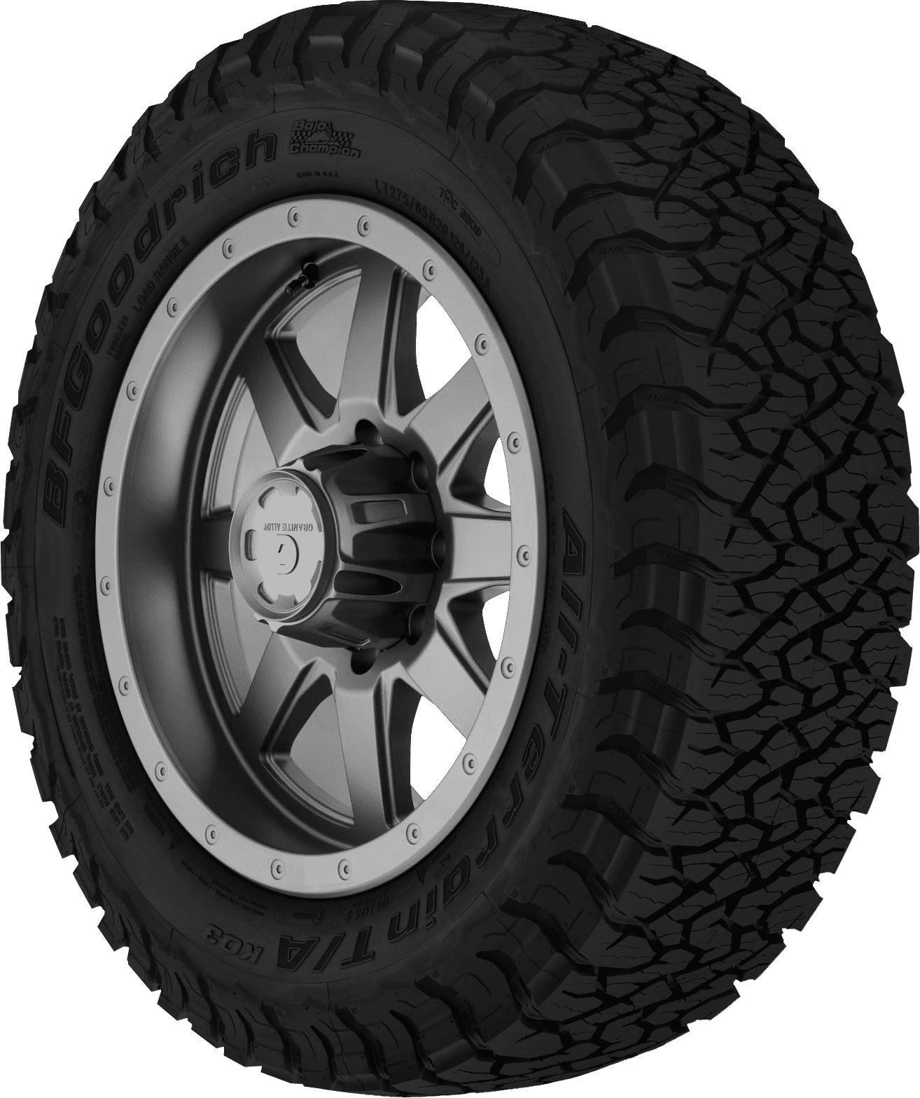 LT275/65R20 BFGoodrich All-Terrain T/A KO3 - 3PMS|All Terrain|All Weather|M+S|Winter