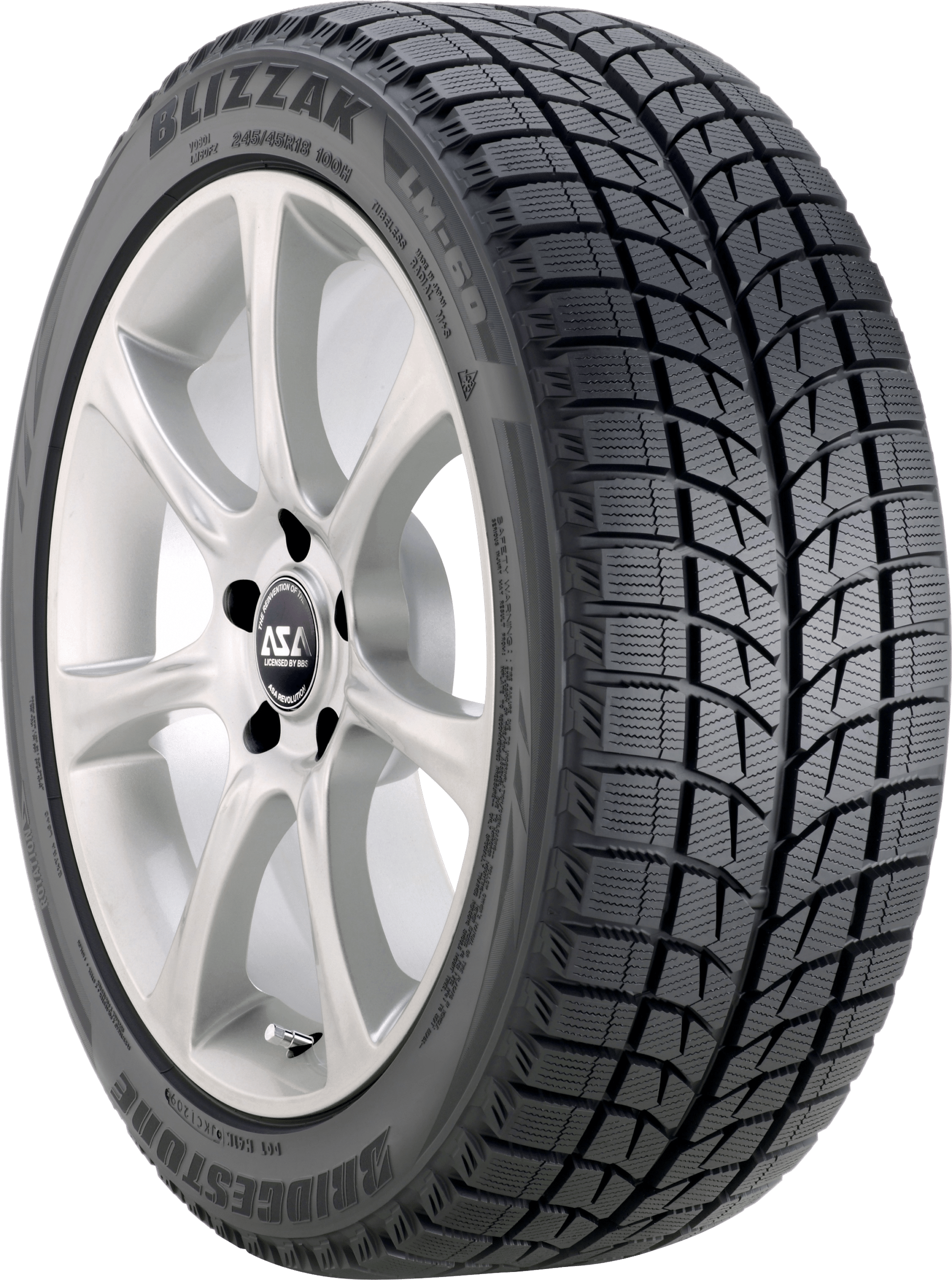 235/55R18 Bridgestone Blizzak LM-60 RFT - 3PMS|Run-Flat|Winter