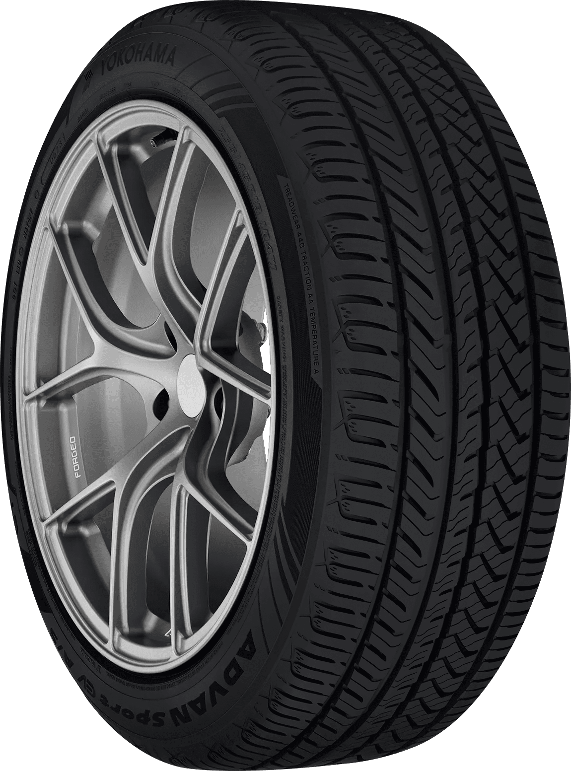 P255/45R19 Yokohama Advan Sport EV A/S - All Season|EV Compatible|Performance